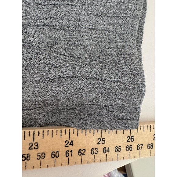 Zara womens relaxed crinkle wrap waist pants grey lagen look sz L - Picture 6 of 7